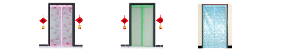 Mosquito curtain door
