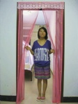 2011 New combination magnetic mesh curtain(pink)